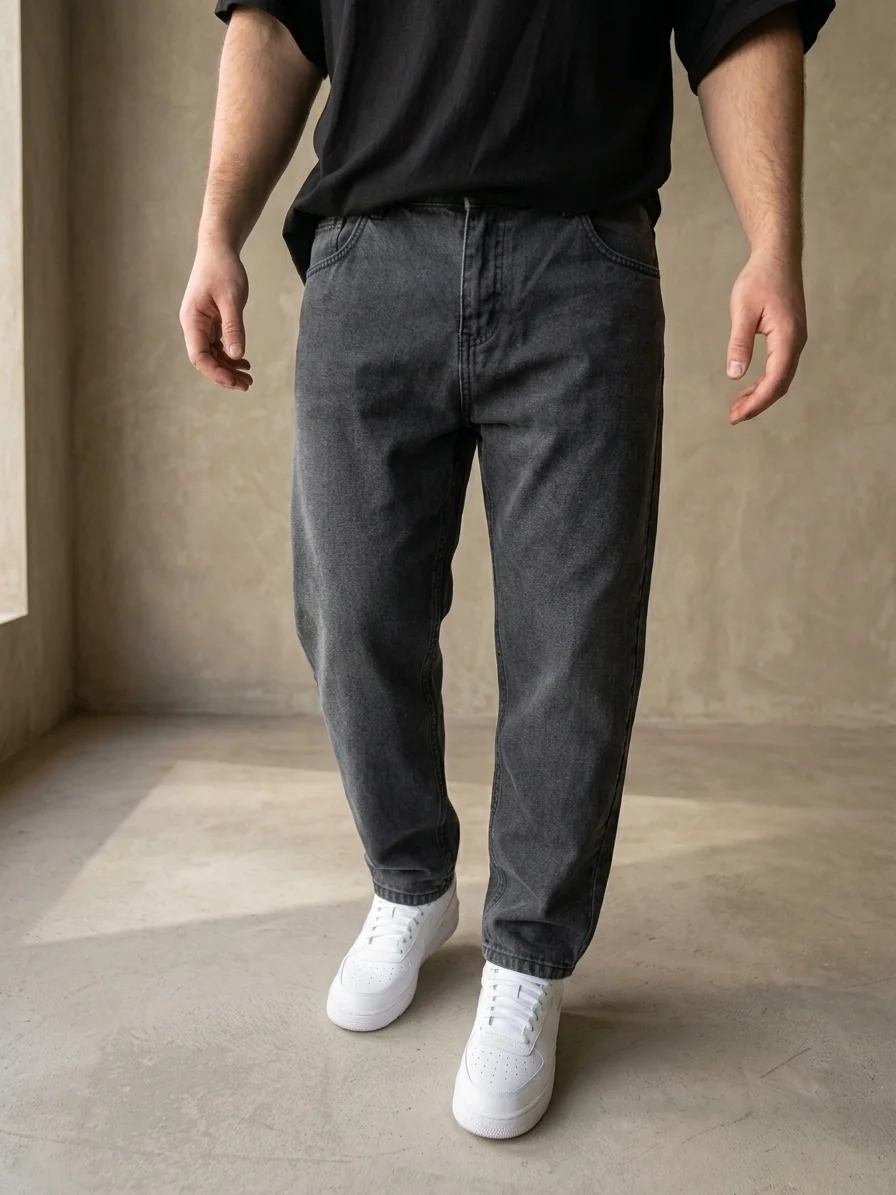 Jean Mom Negro - 1