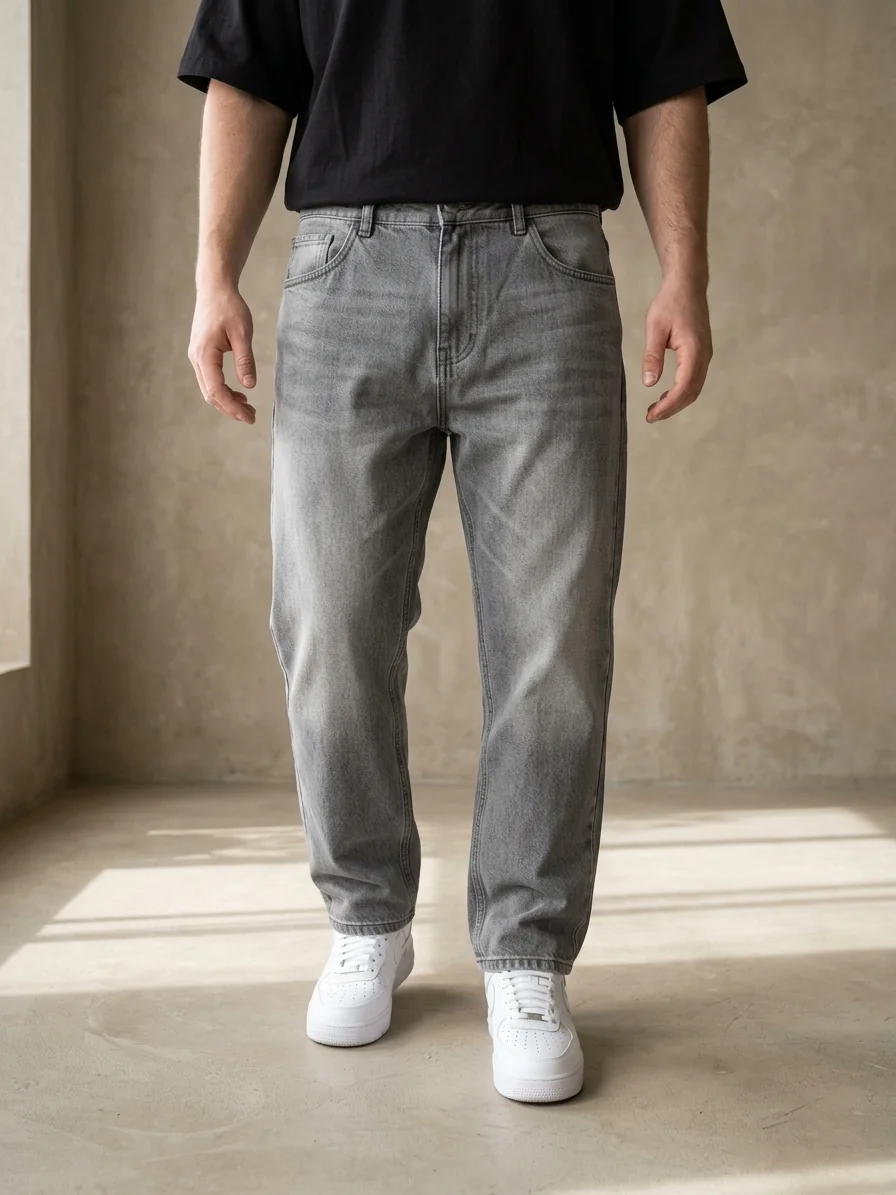 Jean Mom Gris - 2
